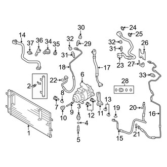 Audi OE - Air Conditioner & Heater - Condenser, Compressor & Lines