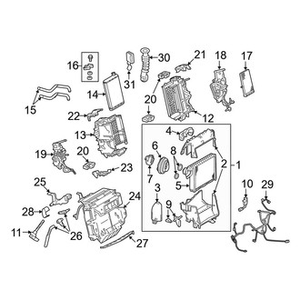 Audi OE - Air Conditioner & Heater - Evaporator & Heater Components