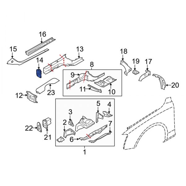 Fender Closing Plate