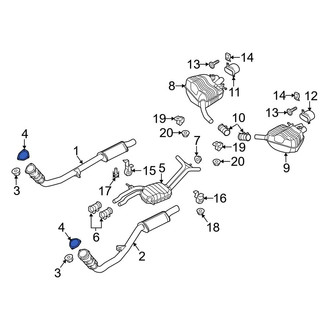 Audi OE - Exhaust Pipe Flange Gasket