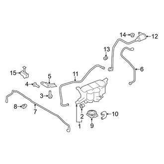 Audi OE - Emission System - Emission Components (Fuel Tank Area), (Coupe)