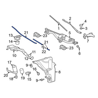 Audi OE - Front Windshield Washer Hose