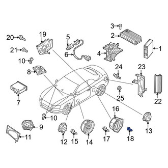 Audi OE - Rear Speaker Nut