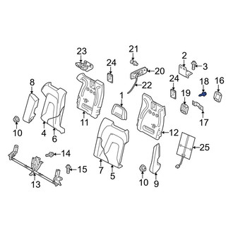Audi OE - Seat Back Panel Hardware Kit