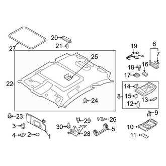 Audi OE - Roof - Interior Trim (Coupe)