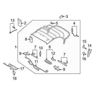 Audi OE - Convertible/Soft Top - Frame & Components (Convertible)