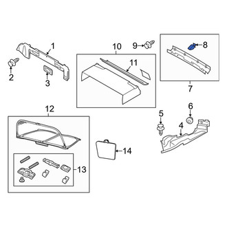 Audi OE - Roll Bar Trim Panel Clip
