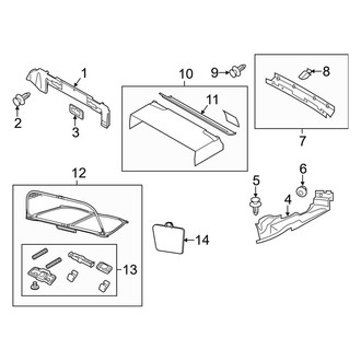 Audi OE - Convertible/Soft Top - Interior Trim (Stowage Compartment), (Convertible)