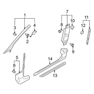 Audi OE - Pillars, Rocker & Floor - Interior Trim (Coupe)