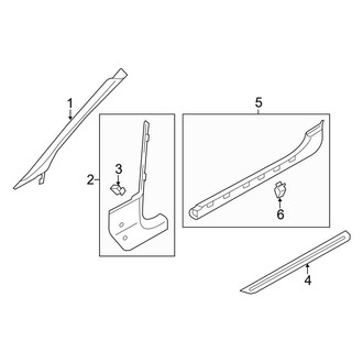 Audi OE - Pillars, Rocker & Floor - Interior Trim (Convertible)