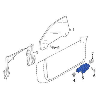 Audi OE - Front Left Window Motor