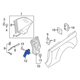Audi OE - Front Left Window Motor
