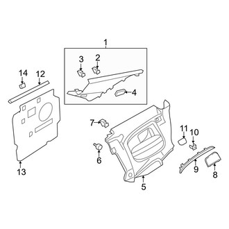 Audi OE - Quarter Panel - Interior Trim (Coupe)
