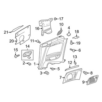 Audi OE - Quarter Panel - Interior Trim (Convertible)