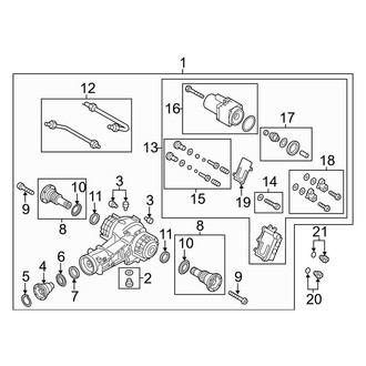 Audi OE - Rear Suspension - Axle & Differential