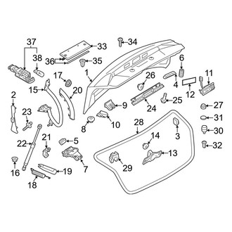Audi OE - Trunk Lid - Lid & Components (Coupe)