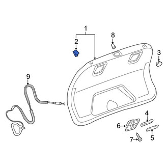 Audi OE - Deck Lid Trim Clip