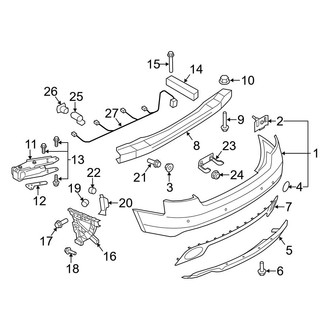 Audi OE - Rear Bumper - Bumper & Components (Convertible)