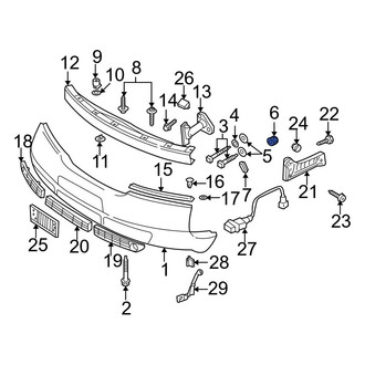 Audi OE - Front Bumper Cover Nut