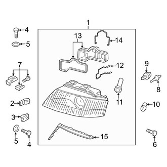 Audi OE - Front Lamps - Headlamp Components (W/O Xenon), (4.2L)