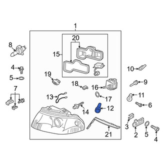 Audi OE - Front Turn Signal Light Socket
