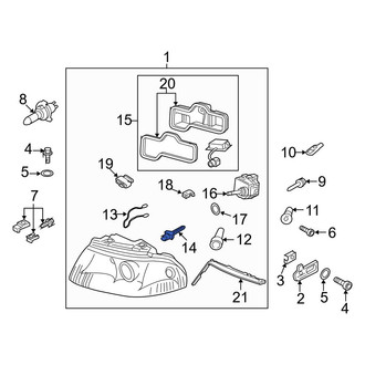 Audi OE - Front Right Headlight Wiring Harness