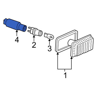Audi OE - Front Turn Signal Light Socket Guide Tube