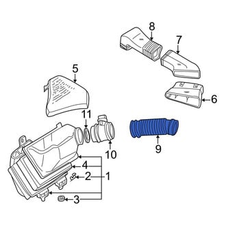 Audi OE - Front Engine Air Intake Hose