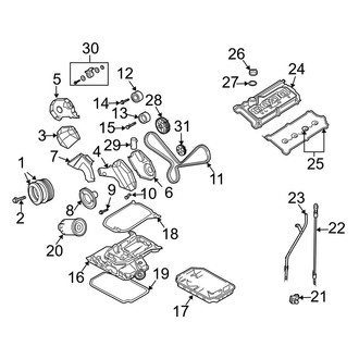 Audi OE - Engine / Transaxle - Engine Parts (2.8L)