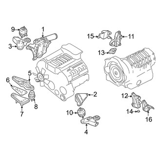 Audi OE - Engine / Transaxle - Engine & Transmission Mounting