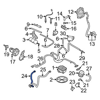 Audi OE - Right Secondary Air Injection Pump Hose
