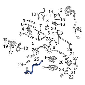 Audi OE - Right Secondary Air Injection Pump Hose