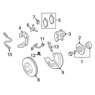 Audi OE - Brake Hydraulic Hose Lock Clip