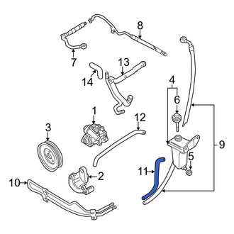 Audi OE - Power Steering Return Hose