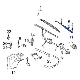 Audi OE - Front Left Wiper Arm