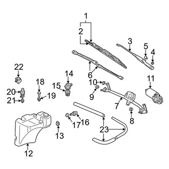 Audi OE - Windshield - Wiper & Washer Components (2.8L)