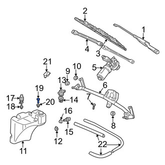 Audi OE - Washer Fluid Reservoir Mounting Grommet