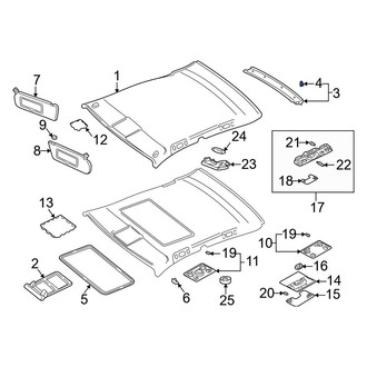 Audi OE - Roof Molding Clip