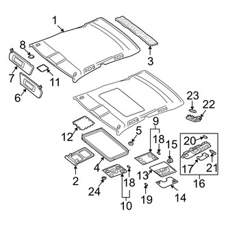Audi OE - Roof - Interior Trim (Sedan)