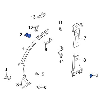 Audi OE - Body A-Pillar Trim Panel Clip