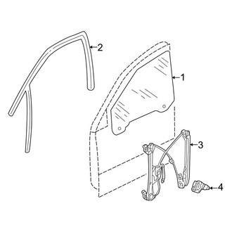 Audi OE - Front Door - Glass & Hardware
