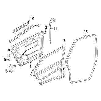 Audi OE - Rear Door - Door & Components