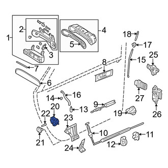 Audi OE - Rear Left Door Latch Assembly