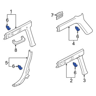 Audi OE - Lower Quarter Panel Trim Panel Clip