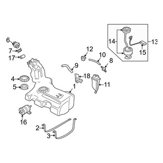 Audi OE - Fuel System Components (Sedan)
