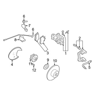 Audi OE - Rear Suspension - Brake Components (Base)