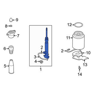 Audi OE - Rear Suspension Shock Absorber