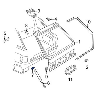 Audi OE - Rear Liftgate Support Strut Holder