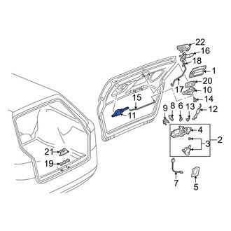 Audi OE - Rear Left Liftgate Lock Actuator