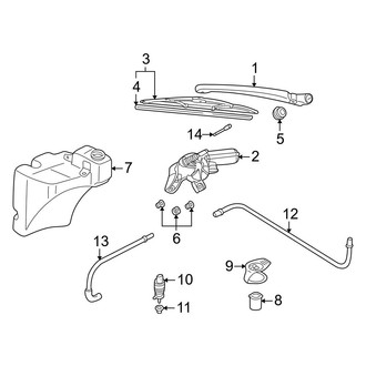 Audi OE - Lift Gate - Rear Wiper Components (Wagon)